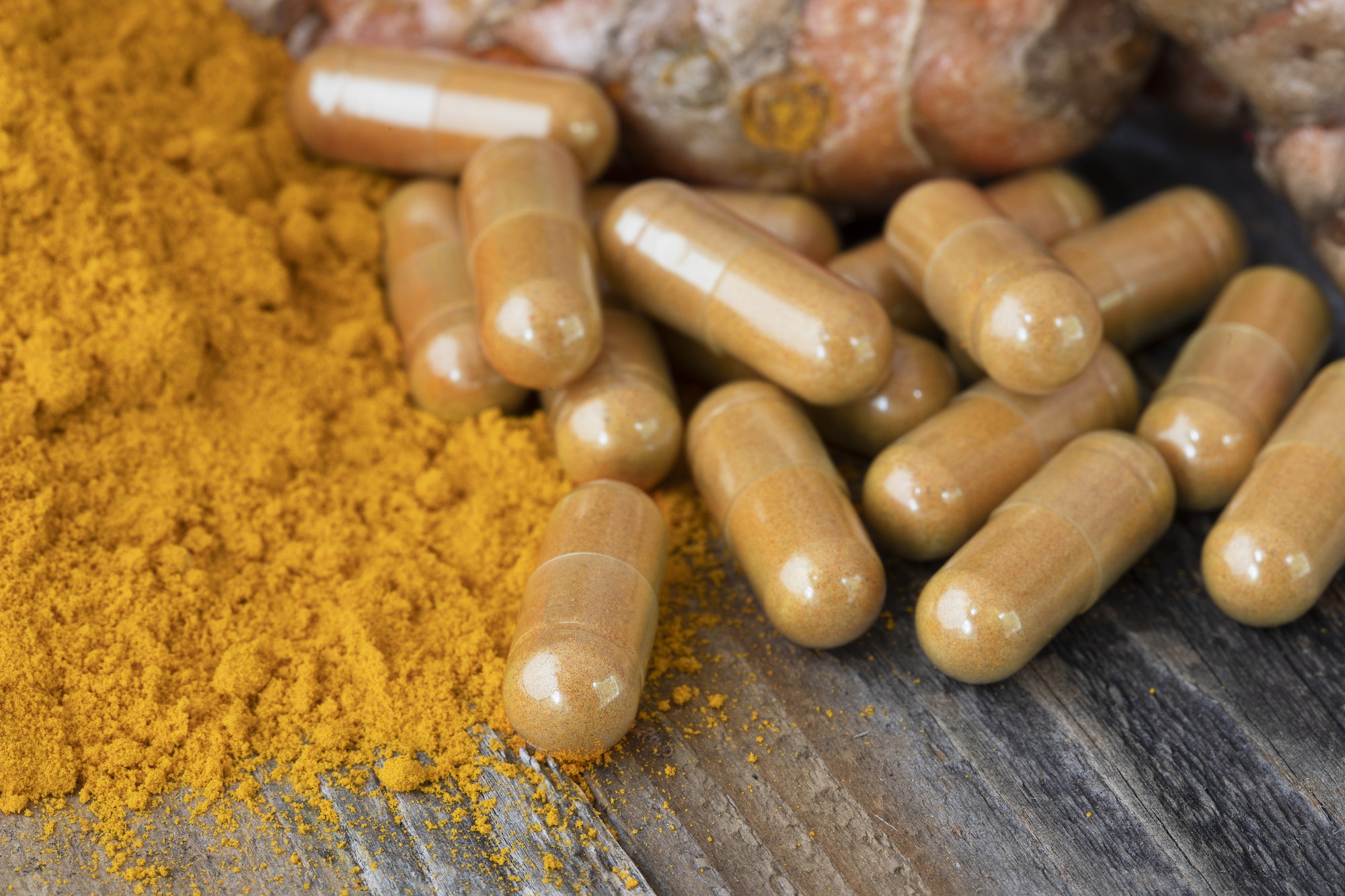 Turmeric Powder and Capsules