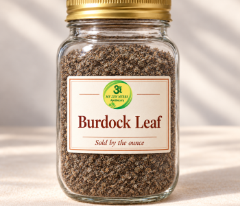 Fine Burdock Leaf in Glass Jar